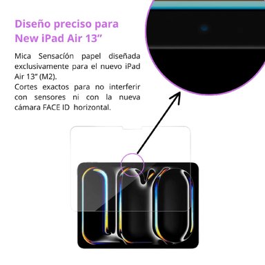 MICA DE VIDRIO TEMPLADO PARA IPAD AIR 13 M2 KIT INSTALACIÓN - 3