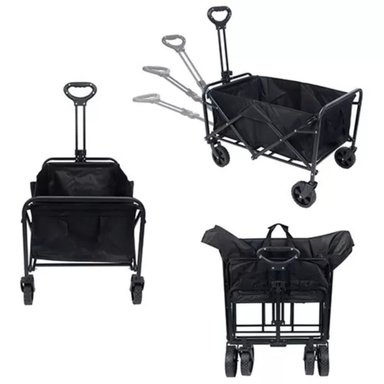 CARRO DE ARRASTRE PLEGABLE CAMPING COMPRAS PASEO MASCOTAS - 2