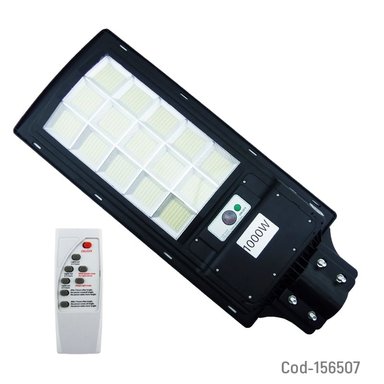 FOCO PARA POSTE SOLAR 1000W CON 15 PLACAS 924 LED PVC CON CONTROL Y SENSEOR - 2