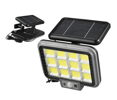 FOCO LED LUZ CON PANEL SOLAR SENSOR DE MOVIMIENTO EXTERIOR - 1