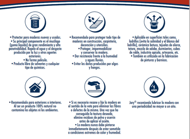 ACEITE JORY SATINADO LINAZA PROTECTOR MADERA IMPREGNANTE MADERAS 5 L CARAMELO - 2