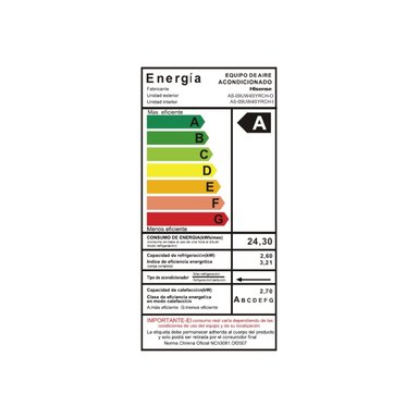 AIRE ACONDICIONADO HISENSE SPLIT MURO 9000BTU INVERTER HI VIDA - 3