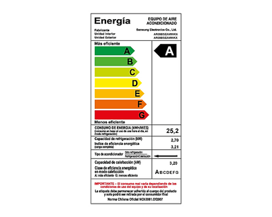 AIRE ACONDICIONADO SPLIT 9000BTU MURO INVERTER WINDFREE SAMSUNG - 3