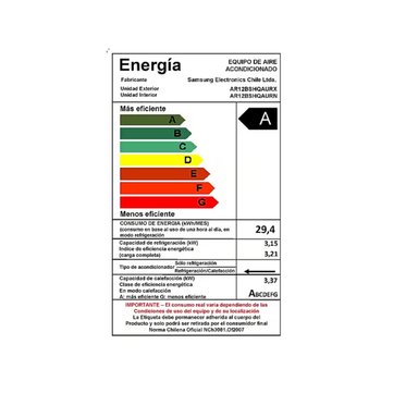 AIRE ACONDICIONADO SPLIT 12000BTU MURO INVERTER ENTRY SAMSUNG - 3