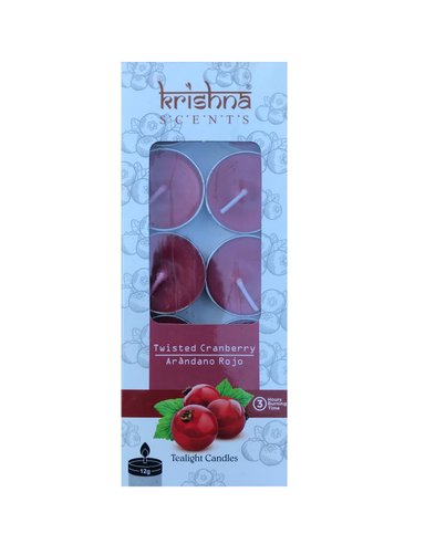 VELA AROMÁTICA TEALIGHT CAJA 10 UNIDADES AROMA ARANDANO ROJO - 1