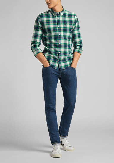 JEANS DAREN REGULAR STRAIGHT TIRO MEDIO AZUL MEDIO - 3
