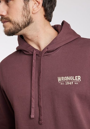 POLERON HOMBRE REGULAR FIT HOODIE BROWN VINTAGE - 2