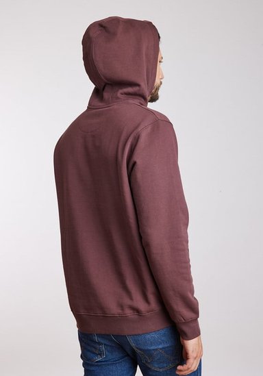 POLERON HOMBRE REGULAR FIT HOODIE BROWN VINTAGE - 4