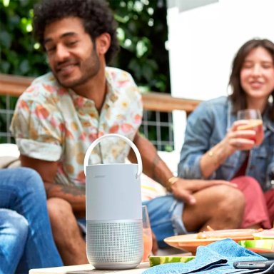 PARLANTE BLUETOOTH BOSE PORTABLE SMART SPEAKER GRIS - 5