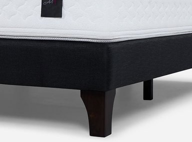 JUEGO DE DORMITORIO ROSEN CAMA EUROPEA ART4 + RESPALDO ISSEY NIEBLA - 5
