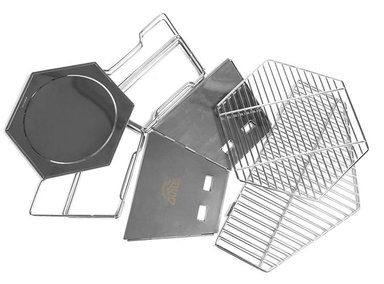 PARRILLA PORTÁTIL DOITE HEXA GRILL ACERO - 3