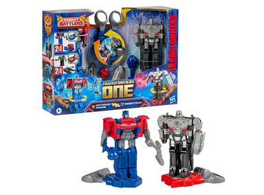 FIGURA DE ACCIÓN TRANSFORMERS ONE ROBOT BATTLERS OPTIMUS PRIME (ORIEN PAX) Y MEGATRON (D-16) - 2