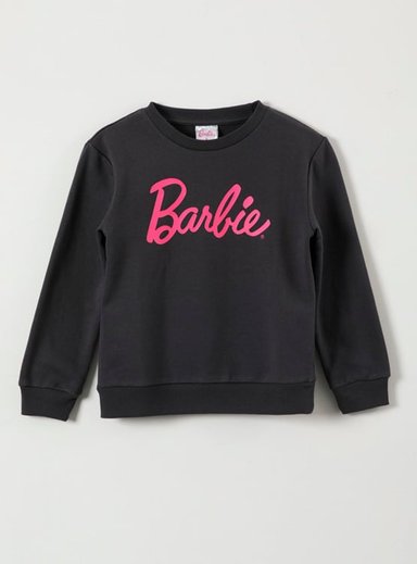 POLERÓN MANGA LARGA NIÑA BARBIE PLATA - 1