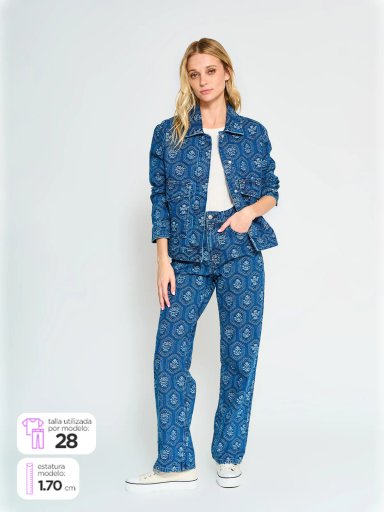 JEANS ALGODÓN STRAIGHT MUJER PEPE JEANS JACQUARD - 2