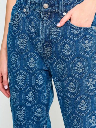 JEANS ALGODÓN STRAIGHT MUJER PEPE JEANS JACQUARD - 5