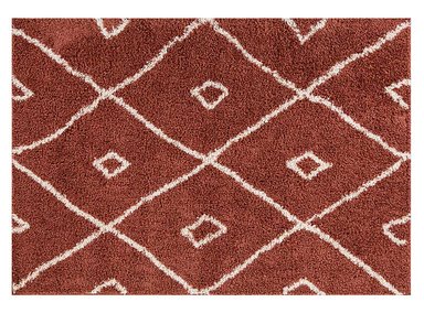 BAJADA CAMA IDETEX GUIZA SHAGGY 50X100 CM TERRACOTA - 1
