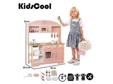 COCINA MONTESSORI ROSA + ACCESORIOS - 6