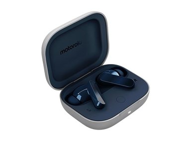 AUDÍFONOS MOTOROLA IN EAR MOTO BUDS AZUL BLUETOOTH - 1