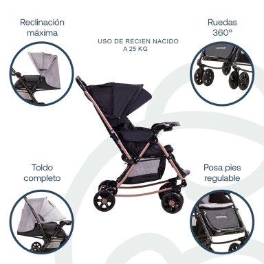 COCHE BALANCIN B50SX DORADO BEBESIT - 3