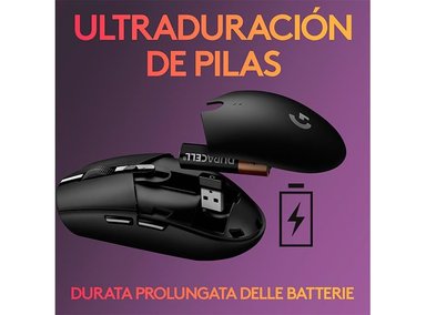 MOUSE INALÁMBRICO LOGITECH G305 LIGHTSPEED NEGRO - 4