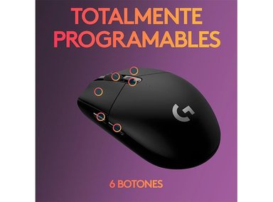 MOUSE INALÁMBRICO LOGITECH G305 LIGHTSPEED NEGRO - 6
