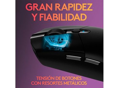 MOUSE INALÁMBRICO LOGITECH G305 LIGHTSPEED NEGRO - 7
