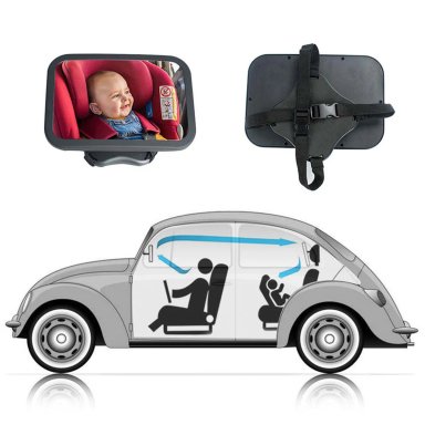ESPEJO BEBESIT BB00OKT001 AUTO AJUSTABLE DELUXE 360° SILLA BEBÉ - 5