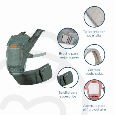PORTA BEBE BEBESIT BB0300BCY019G GRIS CY019 - 3