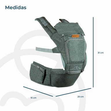PORTA BEBE BEBESIT BB0300BCY019G GRIS CY019 - 4