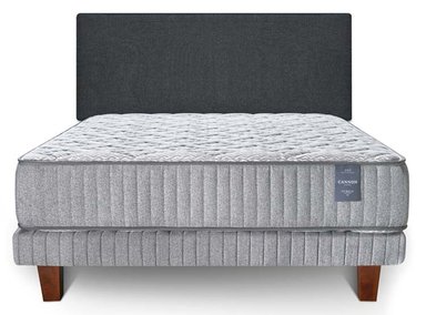 CAMA EUROPEA CANON HYBRID VISCO 2PL + RESPALDO WALL MARENGO - 1