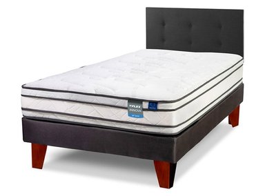 CAMA EUROPEA FLEX INNOVA 1.5 PLAZAS + RESPALDO ROYAL NEGRO - 2