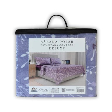 JUEGO DE SÁBANAS DORAL SENSES 2PL POLAR MULTICOLOR ESTAMPADO D3 - 6
