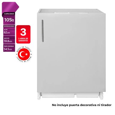 REFRIGERADOR TEKA MONOPUERTA 105 LT DEFROST RSR 41160 BU - 1