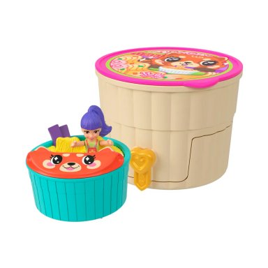 POLLY POCKET SET DE JUEGO COMPACTO REVEAL COMIDITA RÁPIDA - 1