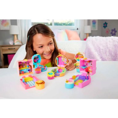 POLLY POCKET SET DE JUEGO COMPACTO REVEAL COMIDITA RÁPIDA - 3