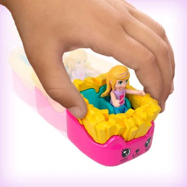 POLLY POCKET SET DE JUEGO COMPACTO REVEAL COMIDITA RÁPIDA - 7