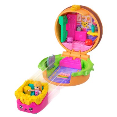 POLLY POCKET SET DE JUEGO COMPACTO REVEAL COMIDITA RÁPIDA - 10