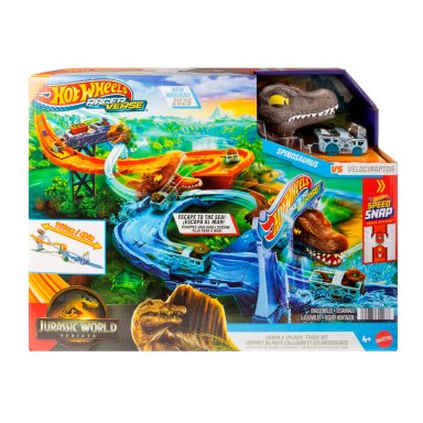 HOT WHEELS RACERVERSE PISTA DE JUGUETE JURASSIC WORLD - 5