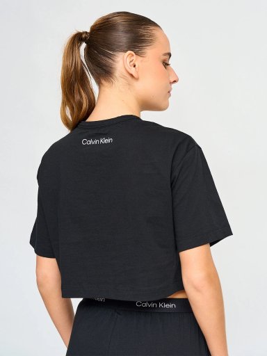 POLERA MANGA CORTA ALGODÓN MUJER CALVIN KLEIN NEGRO QS6946001 - 2