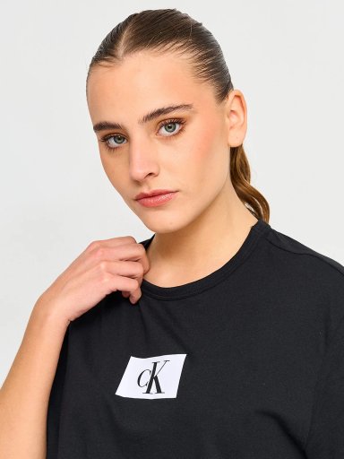 POLERA MANGA CORTA ALGODÓN MUJER CALVIN KLEIN NEGRO QS6946001 - 3