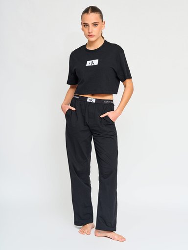POLERA MANGA CORTA ALGODÓN MUJER CALVIN KLEIN NEGRO QS6946001 - 4