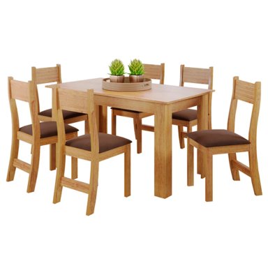 JUEGO COMEDOR ALTAVISION CAFÉ VIOLETA 6 SILLAS - 1
