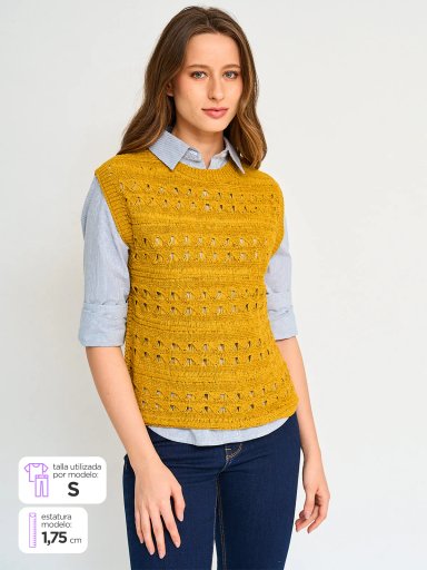 SWEATER MUJER REGATTA SIN MANGAS CALADO - 1