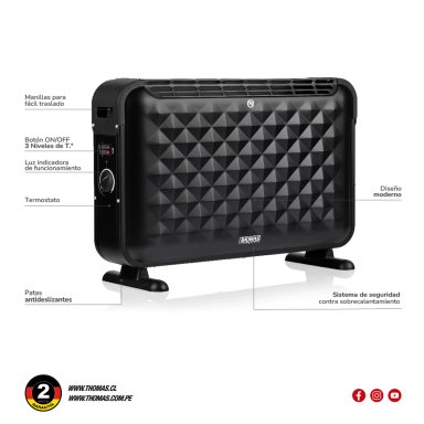 ESTUFA ELÉCTRICA THOMAS CONVECTOR TH-CV52 - 6