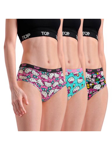 PACK 3 CALZONES PANTALETAS ALGODÓN MUJER TOP MULTICOLOR M206HKP3C1 - 1