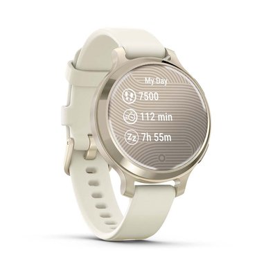 SMARTWATCH GARMIN LILY 2 ACTIVE DORADO LUNAR GOLD BONE SILICONE - 3