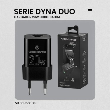 CARGADOR DE CELULAR 20W VOLKANO - 5