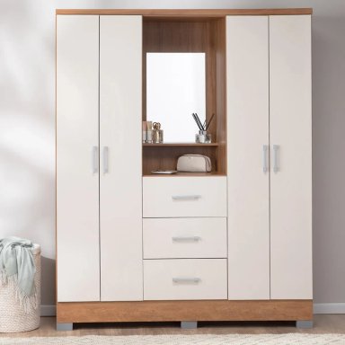 CLÓSET ROCA BEIGE OLIVIA 4 PUERTAS 3 CAJONES - 11