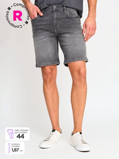 BERMUDA HOMBRE INDEX SLIM ALGODÓN - 1