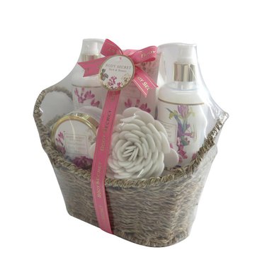SET DE BAÑO BODY SECRET BATH SET BASKET FRESH ROSE - 2